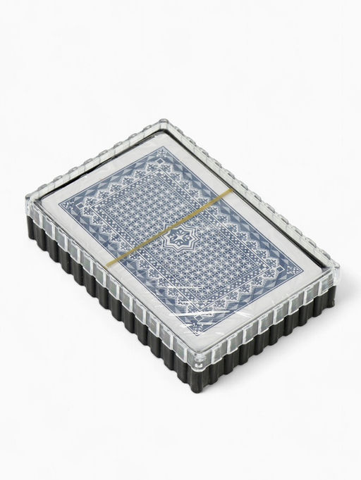 Цена за 2 шт. Карты игральные пластиковые 54 шт. «Время игры», для покера, 9.5×6.5 см, синяя рубашка