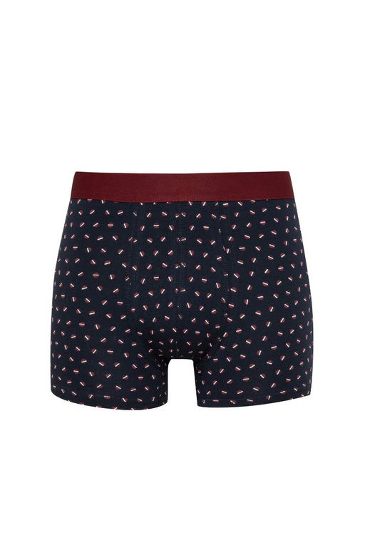 Мужские боксеры-тройки стандартного кроя с рисунком - Defacto фото 6