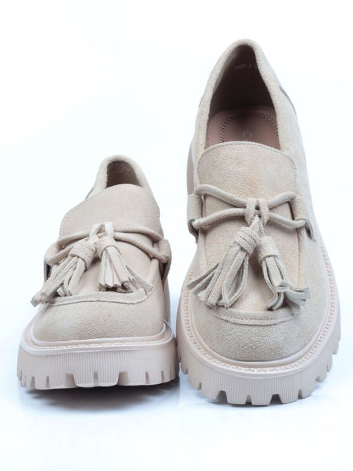 03-5929-2 BEIGE Лоферы женские - No name фото 14