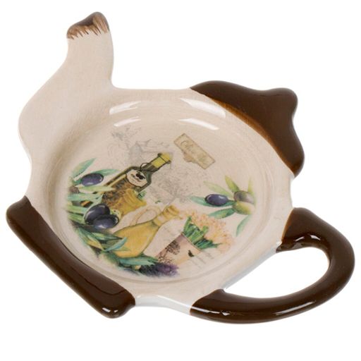 Подставка для чайных пакетиков, доломит, фигурная, Левадия (419416) /DANIKS/  фото 2