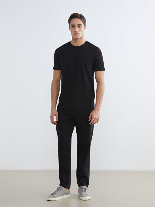 Bisiklet Yaka Penye Erkek Ti??rt