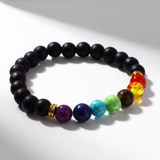 Браслет чакровый «Планеты», цветной, d=7, цветной