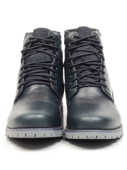 01-278498 NAVY Ботинки мужские зимние (искусственная кожа, шерсть)