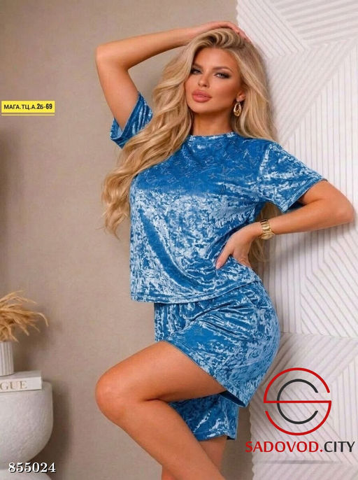 Костюм двойка из велюра - Fiona фото 2