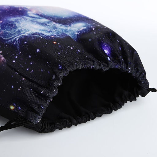 Мешок для обуви на шнурке, цвет чёрный - Simaland фото 3