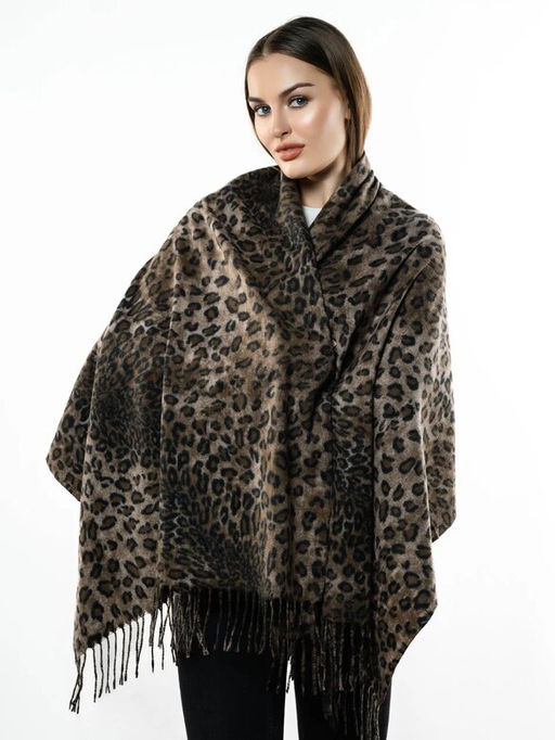 Яркий палантин с анималистичным принтом - Pretty mania фото 3