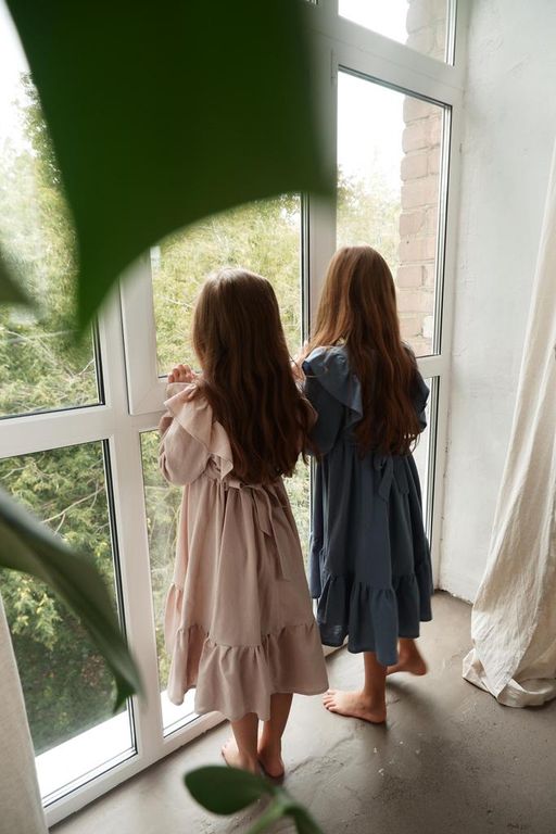 Л 22-24 платье для девочки Таисия голубое - Etoelf фото 9