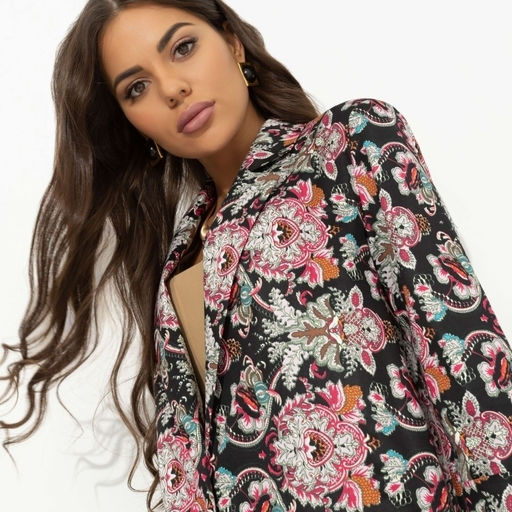 Жакет с подплечниками Всемирное признание (black) - Charutti фото 3