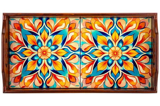 Поднос 31,5*16,5*6,5 см Яркий орнамент прямоугольный - Elan gallery фото 4