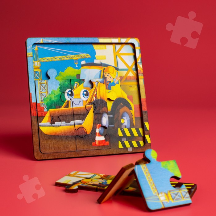 Пазл Трактор, 9 деталей - Лесная мастерская фото 12