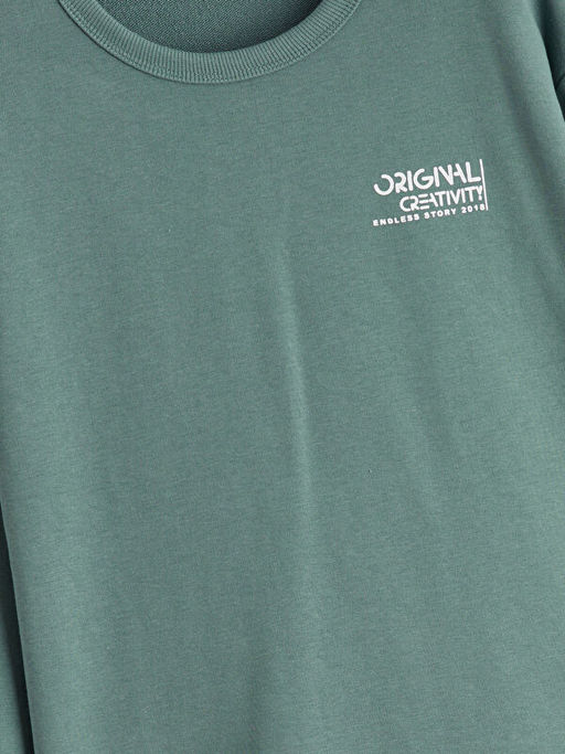 Bisiklet Yaka Erkek ?ocuk Sweatshirt