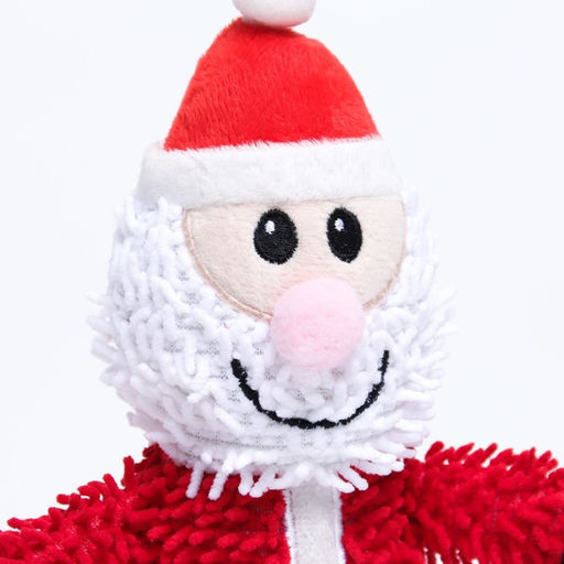 Игрушка мягкая для собак Дед мороз с пищалкой, 26 х 15 см - Пижон фото 2