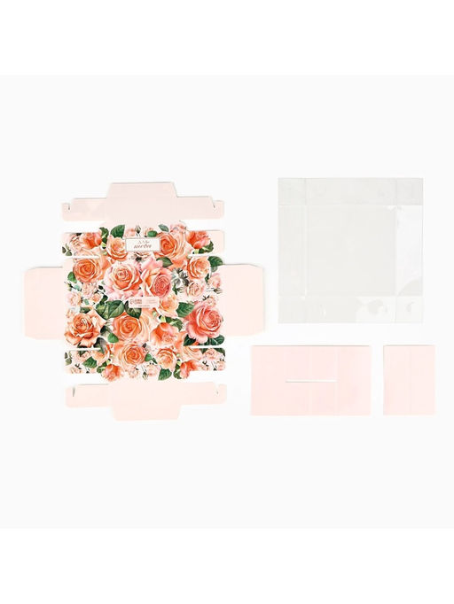 Цена за 5 шт. Коробка под 4 конфеты с ячейками Для тебя, 10?10?3 см