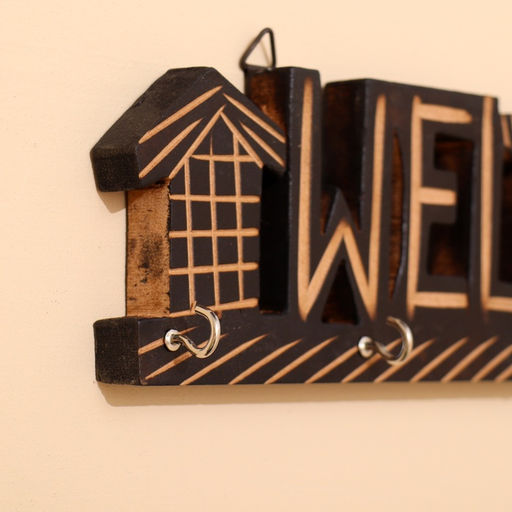 Ключница WELCOME, 31×9.5×3.5 см, МДФ