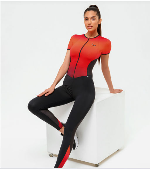 Моделирующий комбинезон с корсетной спиной и вставками из сетки