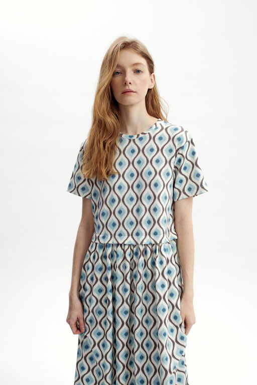 ЕВТ 5070/гардения,турецкий глаз платье жен