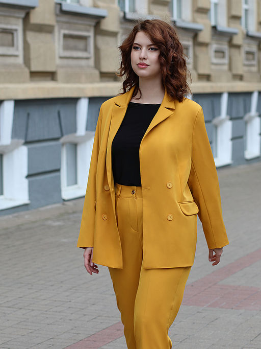 Костюм МИРАНДА горчичный - Almond фото 10
