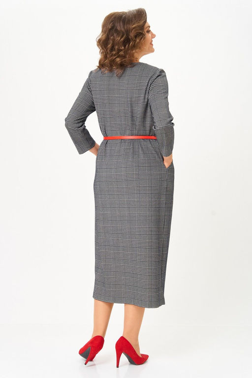 Платье Svetlana Style 2166 серый клетка