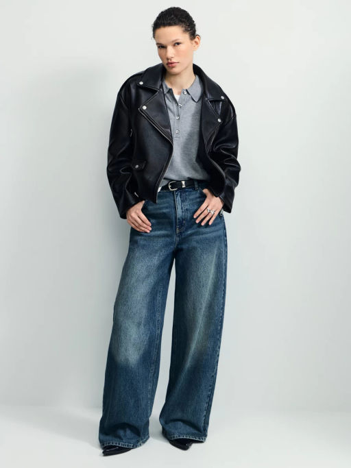 Куртка-косуха из искусственной кожи / Zarina