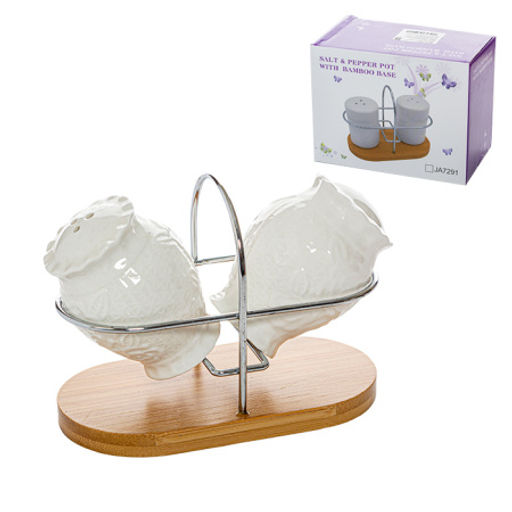 Набор для специй 2 предмета / UK-366 /уп 48/ на деревянной подставке - Галеонтрейд фото 3