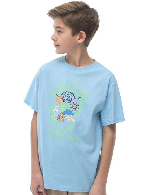 PELICAN, футболка для мальчиков, Голубой