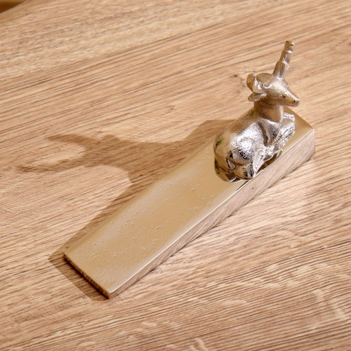 Стоппер дверной «Олень», 16.5×5×9 см, алюминий