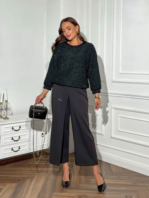 Костюм DilanaVIP 2124 зеленый/черный