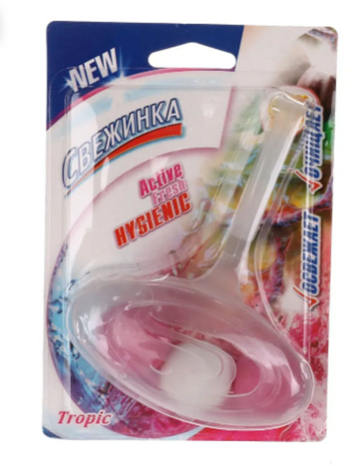 СВЕЖИНКА освежитель-подвеска WC 40гр шариковый Тропик блистер