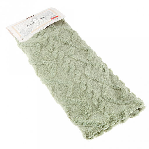 Наволочка декоративная на молнии 45х45см "Нефритовый император" 8, велсофт "Gammi" ,гладкокрашенный, стриженый, полиэстер 100%, плотность 300г/м2, упаковка на картоне, "Домашняя мода" (Россия)