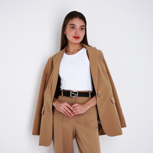 Ремень женский, ширина 3,5 см, пряжка металл, цвет чёрный - Simaland фото 3