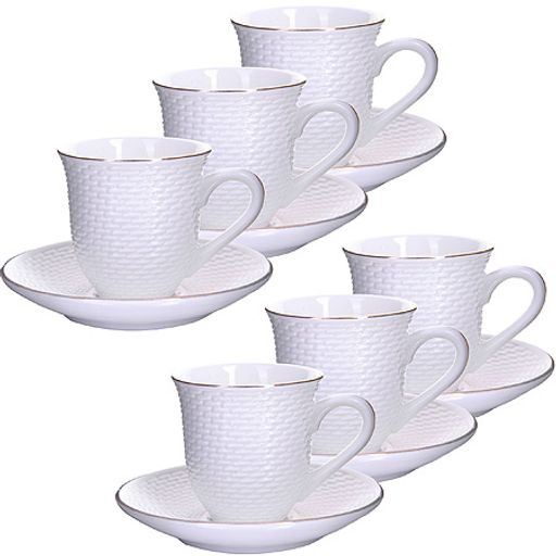 25770 Кофейный набор 12пр 90мл фарфор LR (х12)