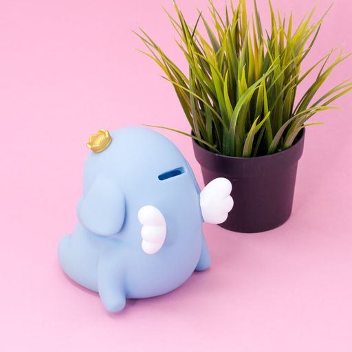 Копилка "King elephant", blue (14 см), пластик