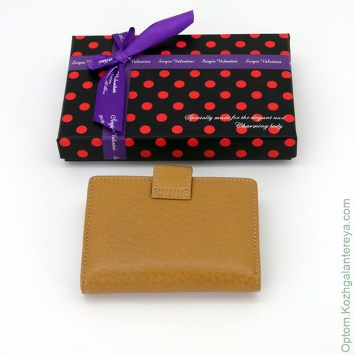Женская кожаная визитница Sergio Valentini СВ 8042-010 фото 3
