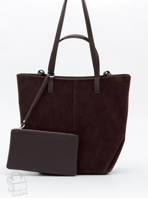 Сумка женская кожаная 2403YF d.coffee Polina&Eiterou  в Новосибирске