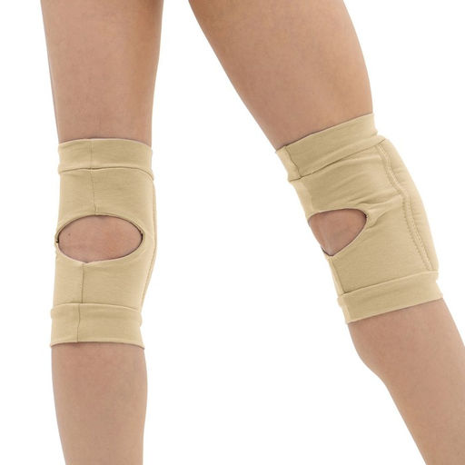 Наколенники для гимнастики и танцев Grace Dance, с уплотнителем, р. S, 7-10 лет, цвет телесный фото 4