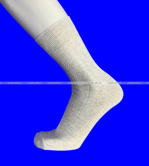 Цена за 10 пар. "Линия здоровья" носки МУЖСКИЕ медицинские ЛЕН с ослабленной резинкой