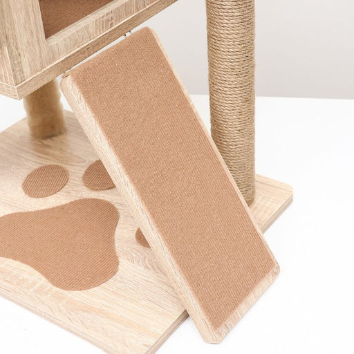 Комплекс для кошек с когтеточкой, с домиком, 58 х 54 х 87см, ЛДСП, цвет сонома - Пижон фото 7