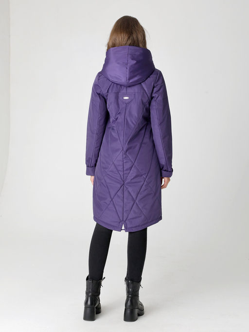 24102 Плащ утепл. фиолетовый/лавандовый - Dizzyway фото 3