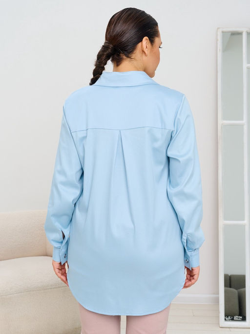 Рубашка женская MR021SS3 blue - Maxroses фото 2