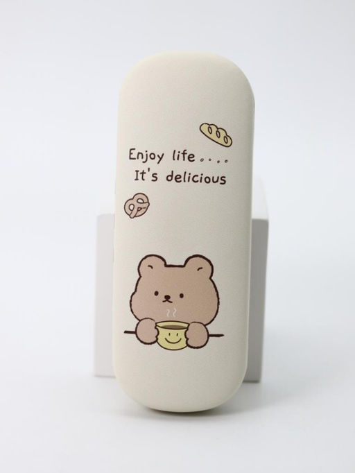 Чехол для очков GIRLY "Enjoy life its delicious", yellow