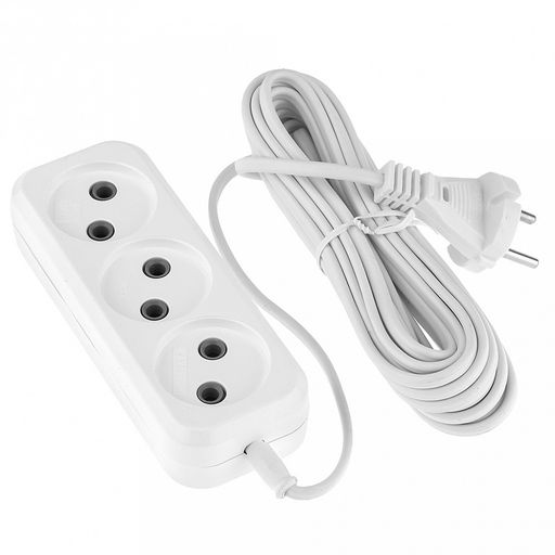 Удлинитель сетевой 7м, 3 гнезда (Россия)