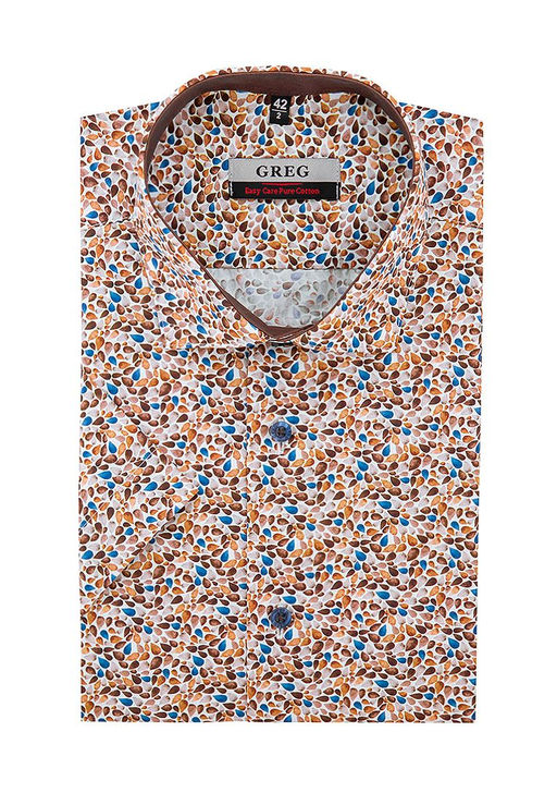 Сорочка мужская короткий рукав GREG 523/101/14653/Z/1  фото 3