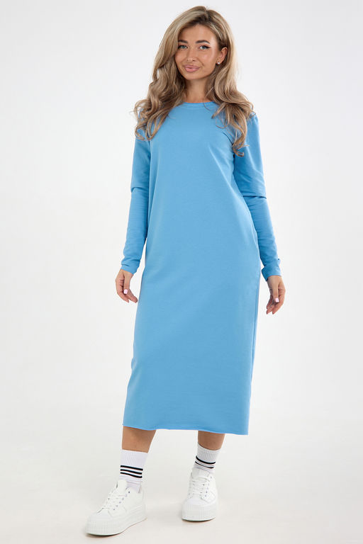 Платье-футер-длинное