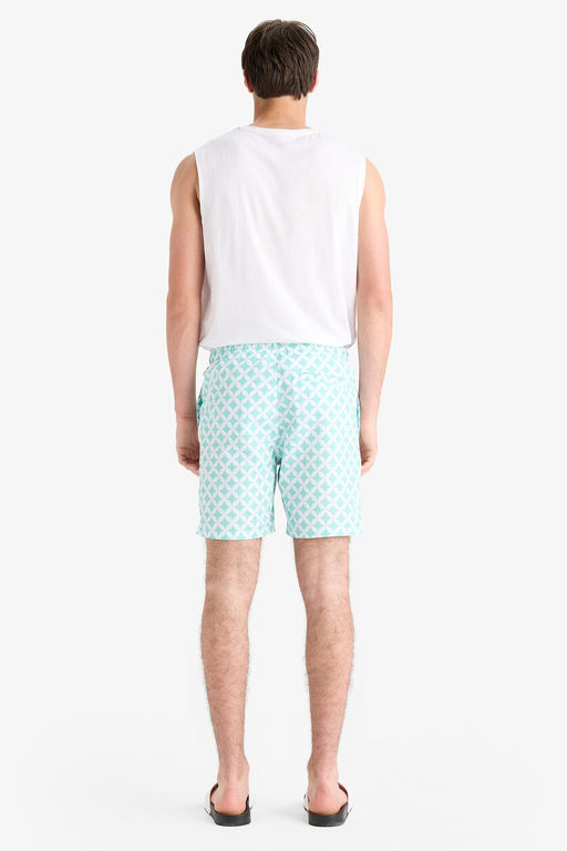 Regular Fit Desenli File Astarl_ K_sa Boy Deniz _ortu - Defacto фото 6