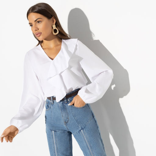 Блуза с воланом Стильный триумф - Charutti фото 4