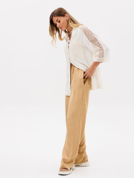 Костюм Gizart 5401 молочный меланж, песочный - Michel chic фото 5