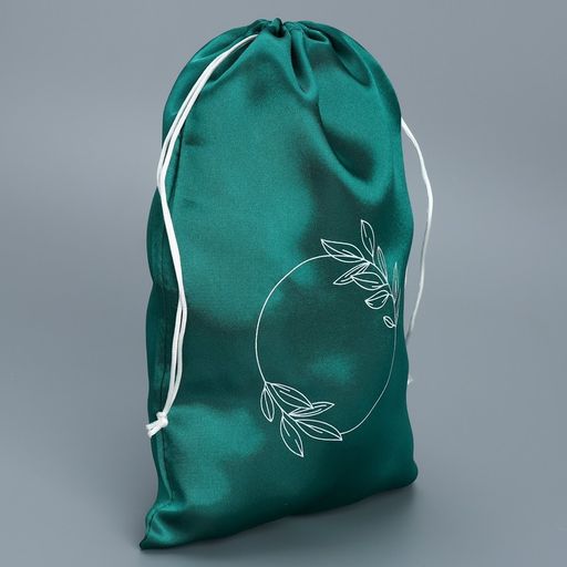 Цена за 5 шт. Мешок атласный Листва, 20 30 см +/- 1.5 см - Дарите счастье фото 2