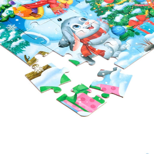 Пазлы набор 4 в 1 Дарим новогодние подарки - Puzzle time фото 3