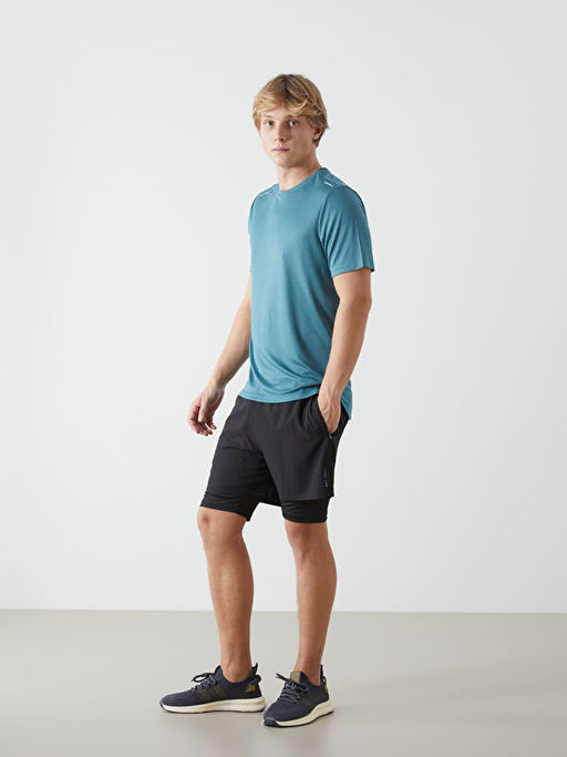 Bisiklet Yaka K?sa Kollu Erkek Spor Ti??rt