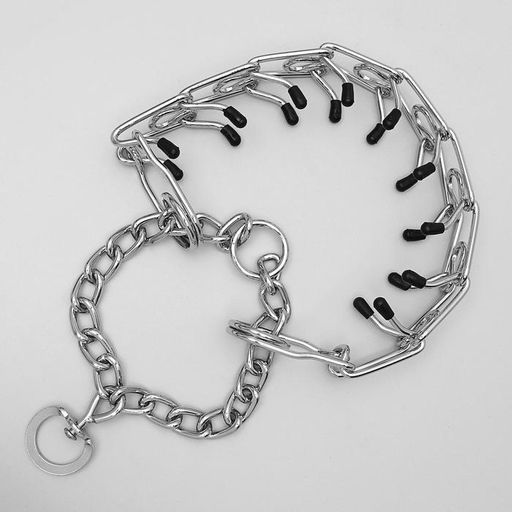 Ошейник - полуудавка строгий с защитными колпачками, 4 мм х 60 см - Пижон фото 5